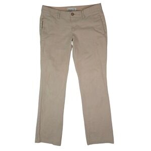 Old Navy Chino Pants Womens 6 Regular Khaki Tan Straight Leg Stretch Casual